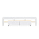 189cm High Gloss Front TV Stand Cabinet Entertainment Unit RGB LED Light Drawers White