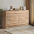 Bedroom Dresser Chest Of drawer 6 Drawers Lowboy Storage Furniture Cabinet Wood