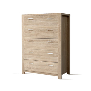 Chest Of drawer 5 Drawers Dresser Cabinet Tallboy Storage Bedroom Furniture