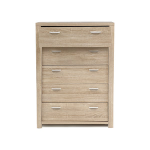 Chest Of drawer 5 Drawers Dresser Cabinet Tallboy Storage Bedroom Furniture