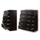 Chest Of drawer 6 Drawers Tallboy Storage Bedroom Furniture Walnut - Afterpay - Zip Pay - Dodosales -