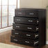 Chest Of drawer 6 Drawers Tallboy Storage Bedroom Furniture Walnut