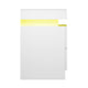 High Gloss Bedside Table Drawers RGB LED Nightstand White
