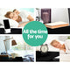 High Gloss Bedside Table Drawers RGB LED Nightstand 3 Drawers Black