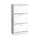 Shoe Cabinet Unit 3 Tier Storage Adjustable Shelves Hallway Bedroom - Afterpay - Zip Pay - Dodosales -