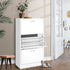 Shoe Cabinet Unit 3 Tier Storage Adjustable Shelves Hallway Bedroom