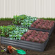 2x Galvanised Raised Garden Bed Garden Planter Pot 210cm x 90cm Grey - Afterpay - Zip Pay - Dodosales -