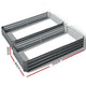 2x Galvanised Raised Garden Bed Garden Planter Pot 210cm x 90cm Grey - Afterpay - Zip Pay - Dodosales -