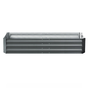 2x Galvanised Raised Garden Bed Garden Planter Pot 210cm x 90cm Grey - Afterpay - Zip Pay - Dodosales -