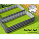 2x Galvanised Raised Garden Bed Garden Planter Pot 210cm x 90cm Grey - Afterpay - Zip Pay - Dodosales -