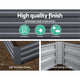 2x Galvanised Raised Garden Bed Garden Planter Pot 210cm x 90cm Grey - Afterpay - Zip Pay - Dodosales -