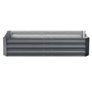 2x Galvanised Steel Raised Garden Bed Instant Planter Grey 150cmx90cm - Afterpay - Zip Pay - Dodosales -