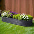 Galvanised Steel Raised Garden Bed Instant Planter 240 x 80 x 42cm Aluminium
