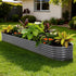 Galvanised Steel Raised Garden Bed Instant Planter Aluminium 320 X80 X42CM