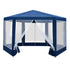 2x2m Gazebo Marquee Wedding Party Tent Outdoor Camping Mesh Wall Canopy Shade Navy