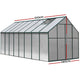 Polycarbonate Aluminium Greenhouse Poly Green Hot Shade House Garden Shed 5.1x2.44M