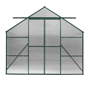 Polycarbonate Aluminium Greenhouse Poly Green Hot Shade House Garden Shed 5.1x2.44M