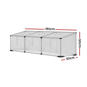 Aluminium Greenhouse Green House Polycarbonate Garden Flower House 180cm
