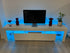 189cm High Gloss Front TV Stand Cabinet Entertainment Unit RGB LED Light Drawers White