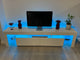 189cm High Gloss Front TV Stand Cabinet Entertainment Unit RGB LED Light Drawers White