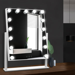 Hollywood Makeup Mirror w/ 15 Dimmable Bulb Lighted Beauty Dressing Mirror