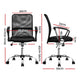 Office Chair Gaming Seat Computer Mesh Chairs Executive Mid Back Black