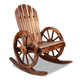 Outdoor Rocking Armchair Wooden Wagon Chair Garden Rustic Look Decor Patio - Afterpay - Zip Pay - Dodosales -