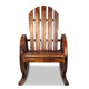 Outdoor Rocking Armchair Wooden Wagon Chair Garden Rustic Look Decor Patio - Afterpay - Zip Pay - Dodosales -