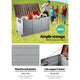 290L Outdoor Storage Box Bench Seat Toy Tool Shed Chest Rust Free - Brown - Afterpay - Zip Pay - Dodosales -