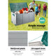 290L Outdoor Storage Box Bench Seat Toy Tool Shed Chest Rust Free - Green - Afterpay - Zip Pay - Dodosales -
