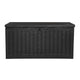 270L Outdoor Storage Box Bench Seat Toy Tool Shed Chest Black