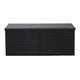 390L Outdoor Storage Box Bench Seat Toy Tool Shed Chest Rust Free Black