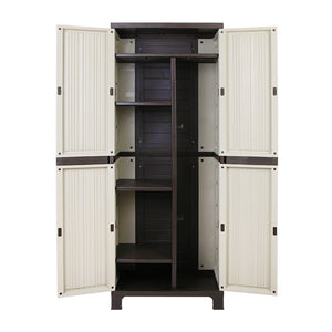 Outdoor Tall Adjustable Cupboard Cabinet Storage Unit Small Shed 173cm - Afterpay - Zip Pay - Dodosales -