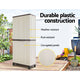 Outdoor Tall Adjustable Cupboard Cabinet Storage Unit Small Shed 173cm - Afterpay - Zip Pay - Dodosales -
