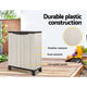 Outdoor Tall Adjustable Cupboard Cabinet Storage Unit Small Shed 92cm