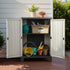 Outdoor Tall Adjustable Cupboard Cabinet Storage Unit Small Shed 92cm