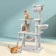 Cat Scratching Post Sisal Poles Tree Perch Climb Kitten Beige