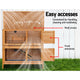 2 Storey Wooden Rabbit Hutch Pet Cage Chicken Guinea Pig Home Ramp - Afterpay - Zip Pay - Dodosales -