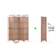 4 Panel Privacy Screen Room Divider Folding Partition Stand Home Office Rattan