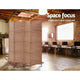 4 Panel Privacy Screen Room Divider Folding Partition Stand Home Office Rattan