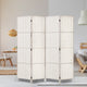 4 Panel Room Divider Screen Privacy Timber Foldable Dividers Stand White