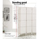 4 Panel Room Divider Screen Privacy Timber Foldable Dividers Stand White