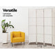 4 Panel Room Divider Screen Privacy Timber Foldable Dividers Stand White