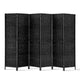 6 Panel Room Divider Screen Privacy Timber Foldable Dividers Stand Black - Afterpay - Zip Pay - Dodosales -