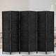 6 Panel Room Divider Screen Privacy Timber Foldable Dividers Stand Black - Afterpay - Zip Pay - Dodosales -