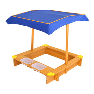 Kids Sandpit Play Outdoor Canopy Sand Pit Sand Box Shade