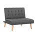 Faux Linen Sofa Bed Lounge Chair Single Seater Modular Bed Set