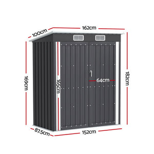 Garden Shed Outdoor Storage Tool Workshop House Shelter 162cm x100cm