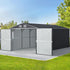 Garden Shed Galvanised Steel Outdoor Storage Tool Workshop 300cmx538cm
