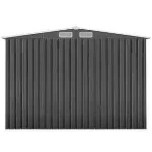 Garden Shed Metal Base Steel Outdoor Storage Sheds Tool Workshop 258cmx314cm